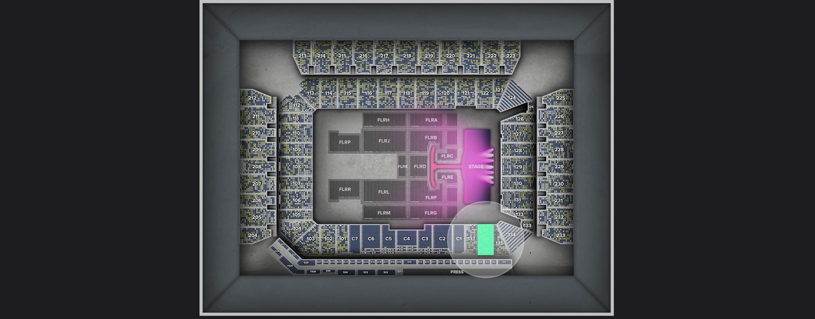 Seat view from Lower