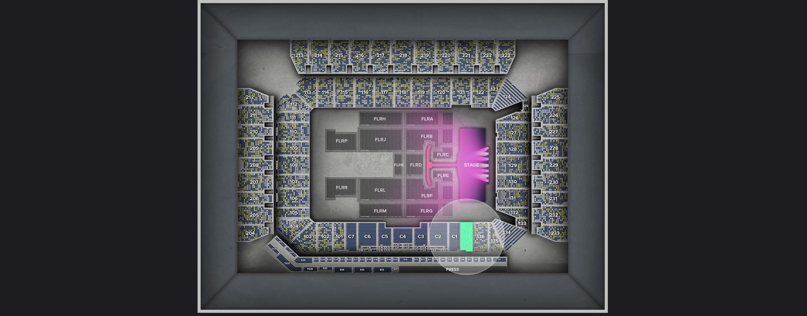 Seat view from Lower