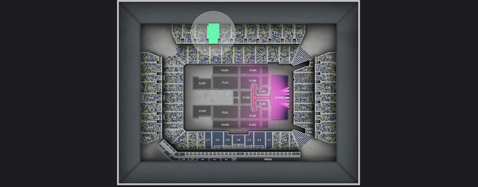 Seat view from Upper
