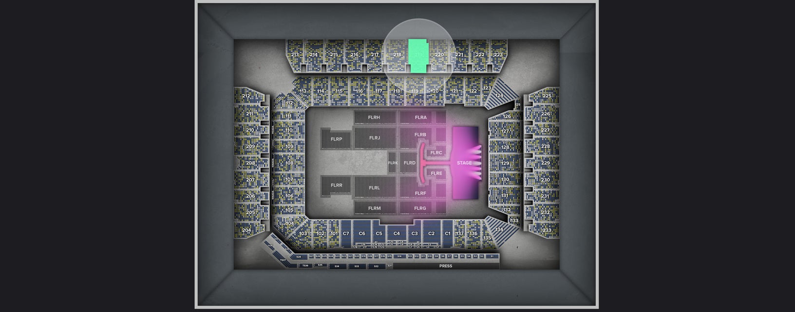 Seat view from Upper