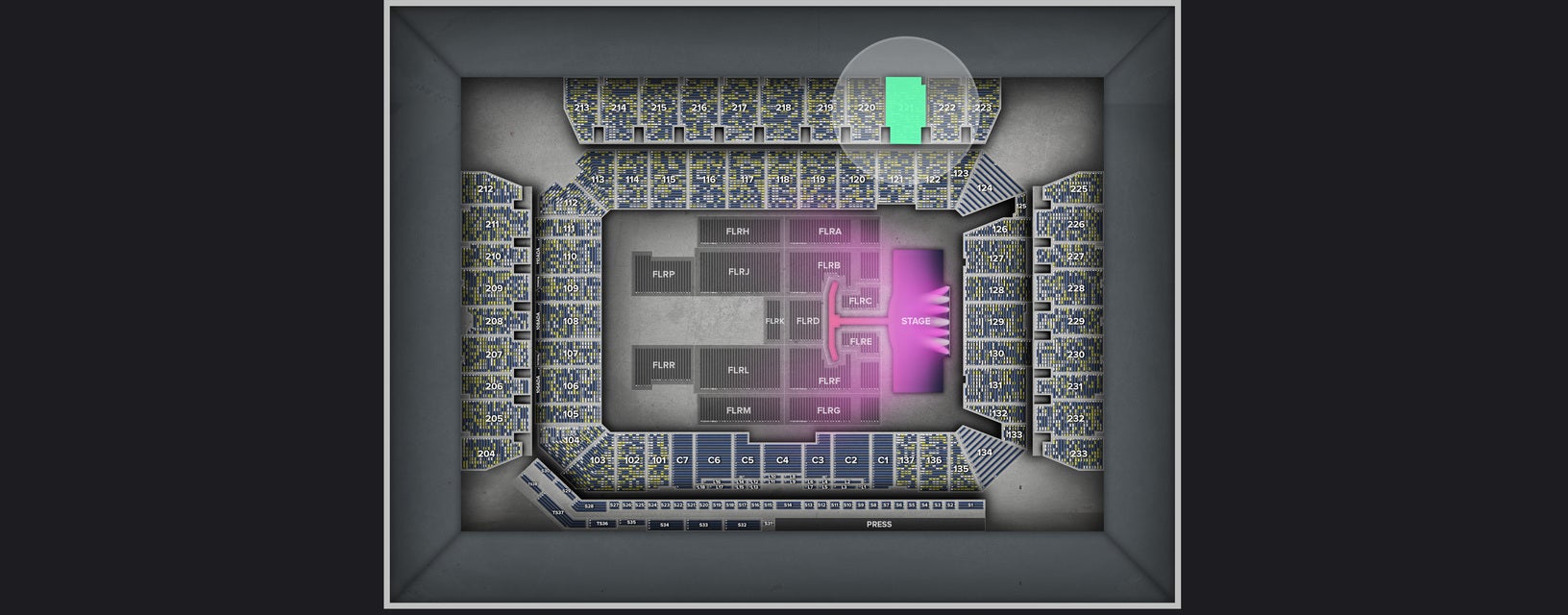 Seat view from Upper