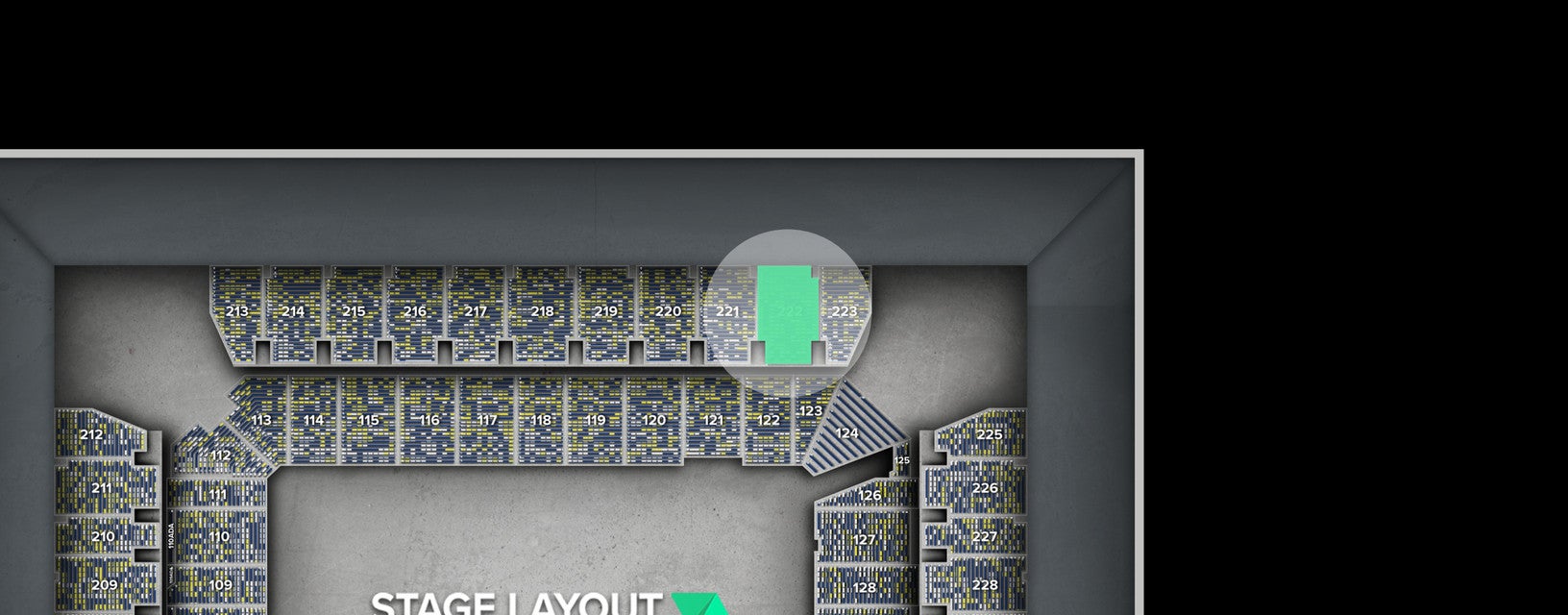 Seat view from Upper