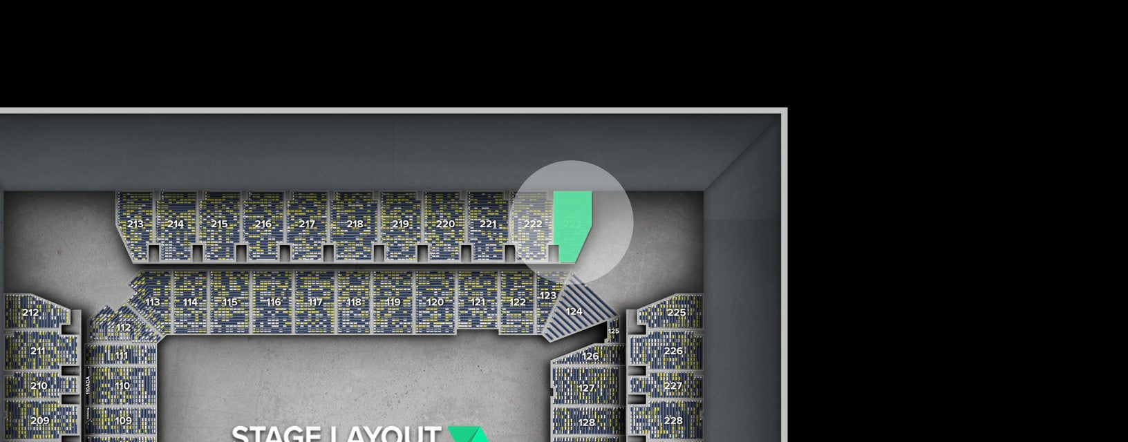 Seat view from Upper