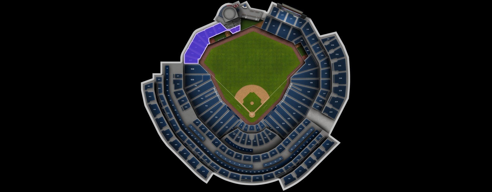 Seat view from Outfield Reserved