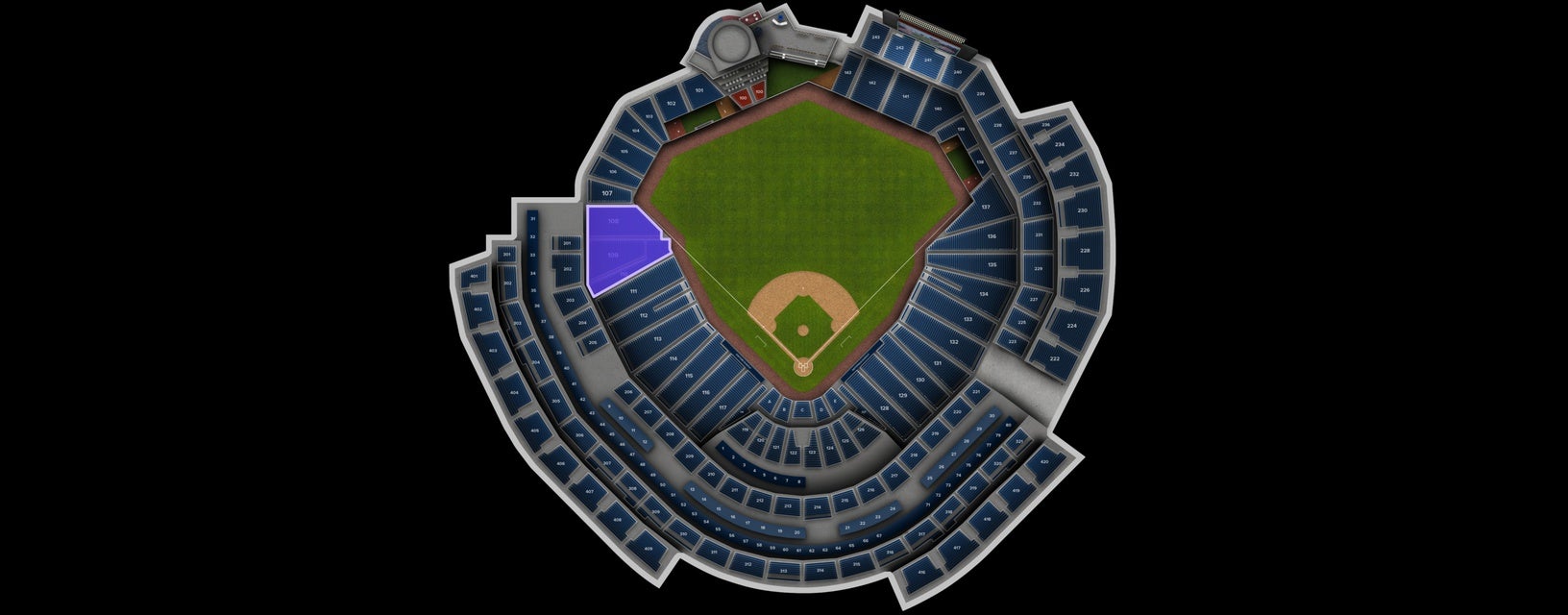 Seat view from LF Corner