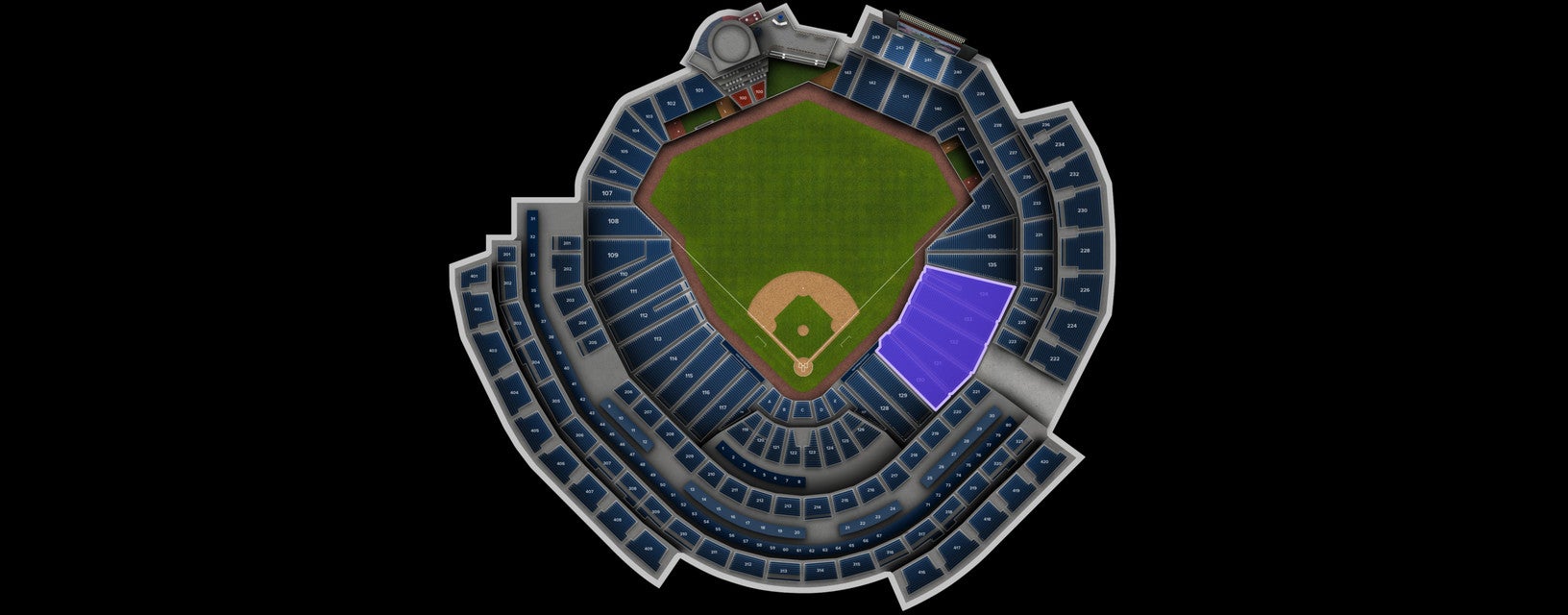Seat view from RF Baseline Box