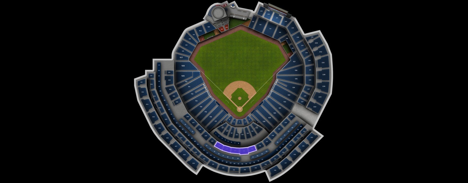 Seat view from Club MVP