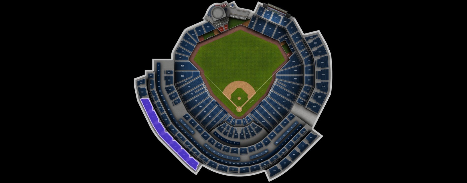 Seat view from Upper Gallery