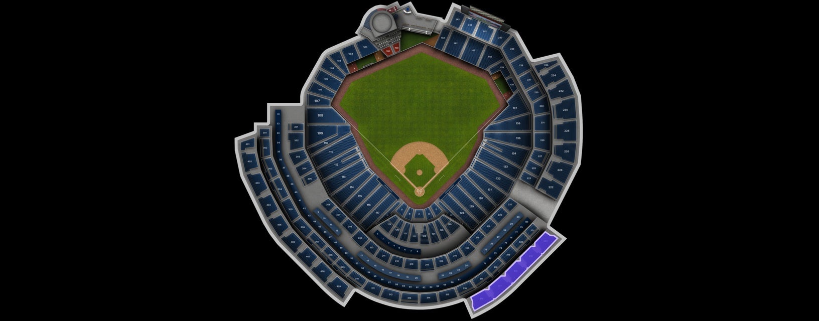 Seat view from Upper Gallery