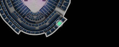 Seat view from Upper Gallery