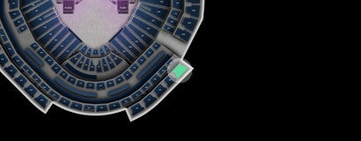 Seat view from Upper Gallery