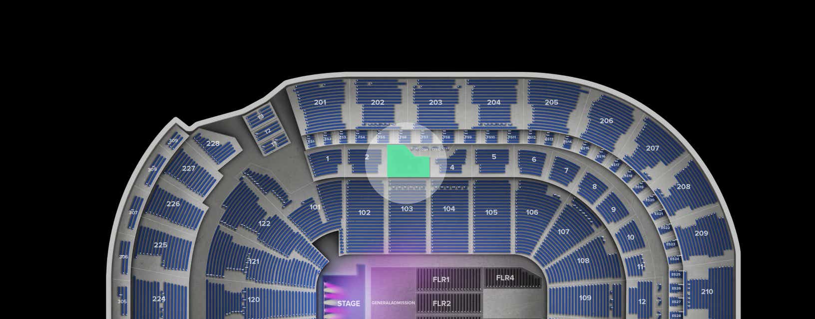 Seat view from Club