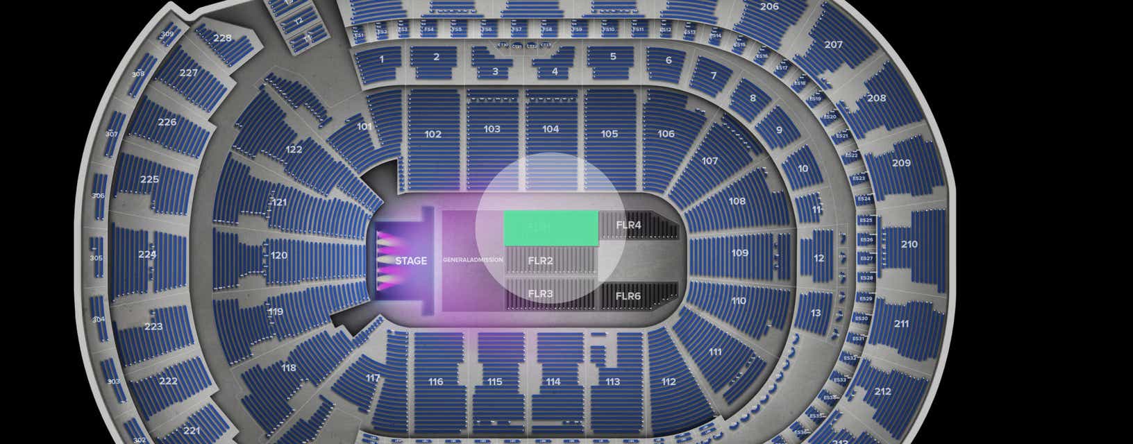 Seat view from Floor