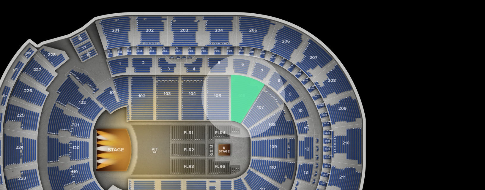 Seat view from Lower