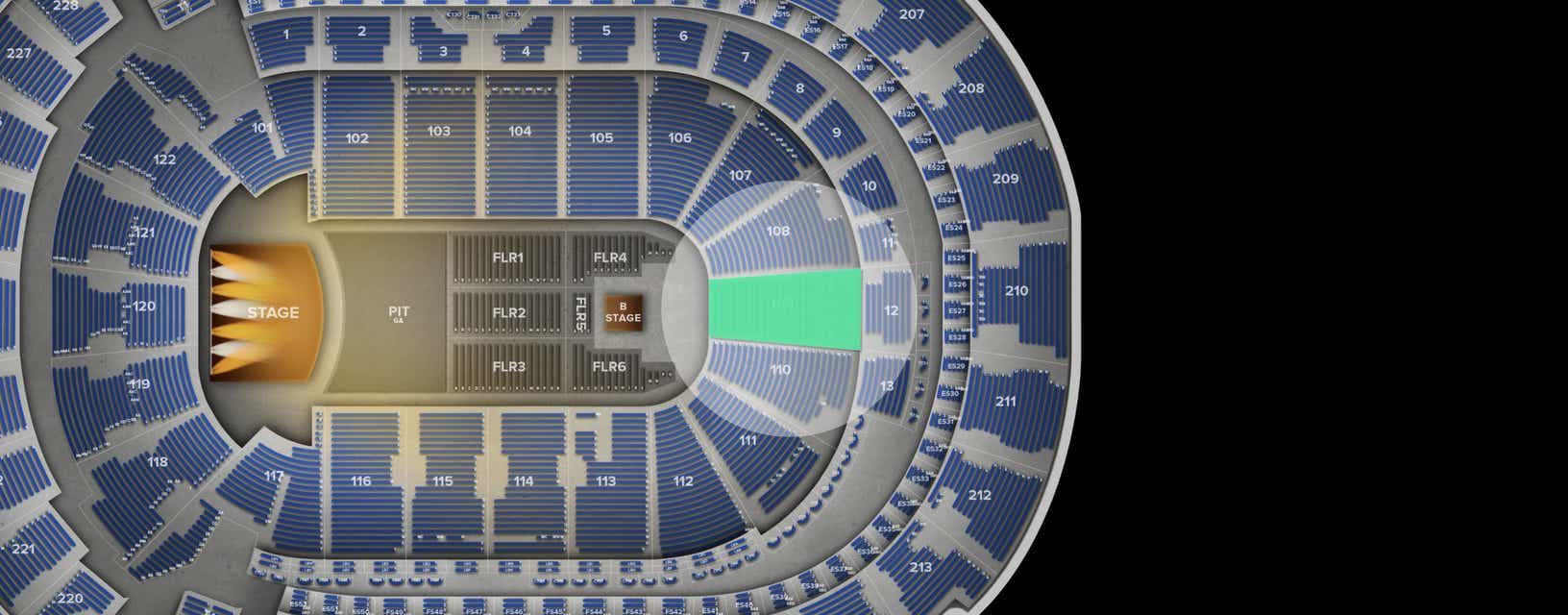 Seat view from Lower