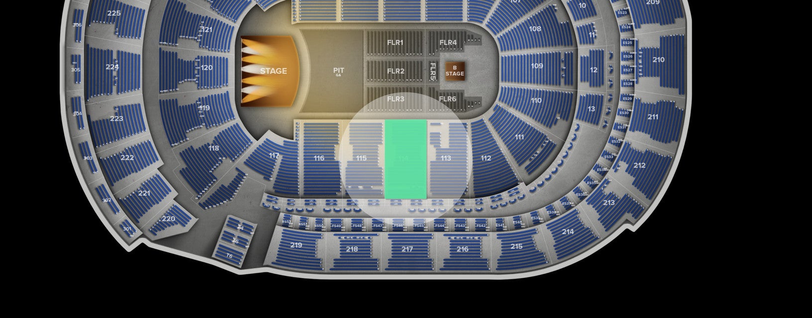 Seat view from Lower