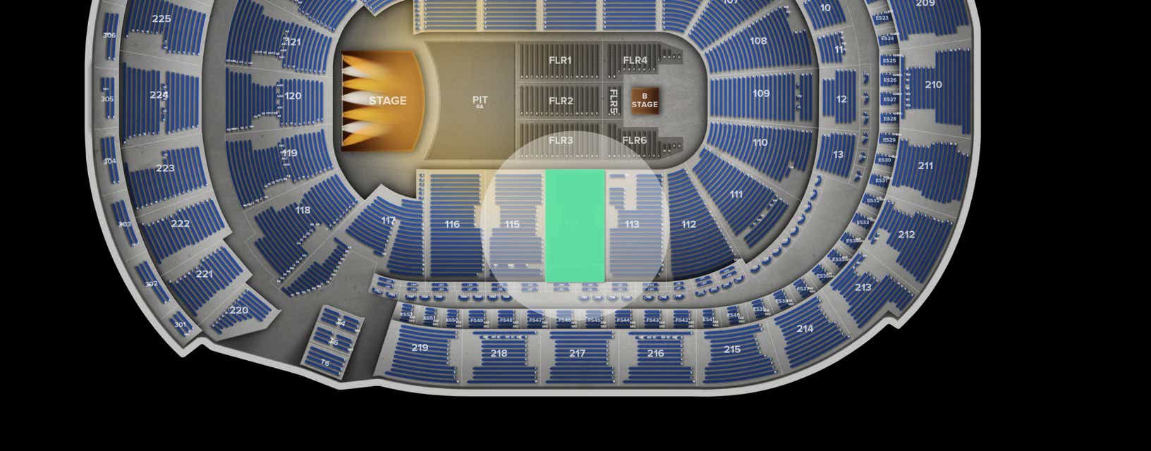 Seat view from Lower
