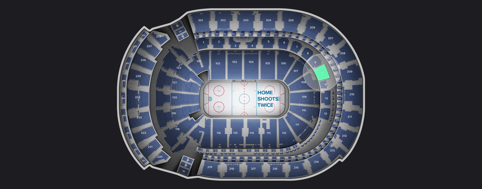 Seat view from Club