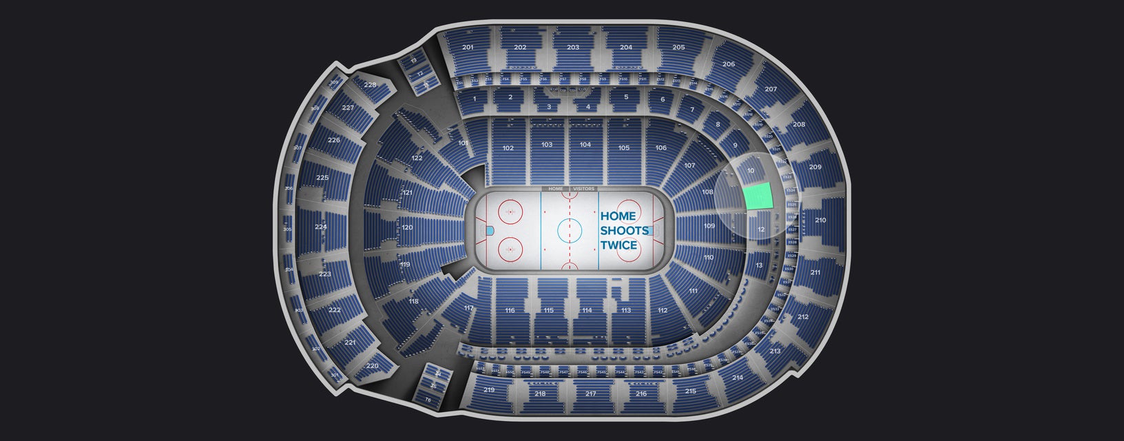 Seat view from Club