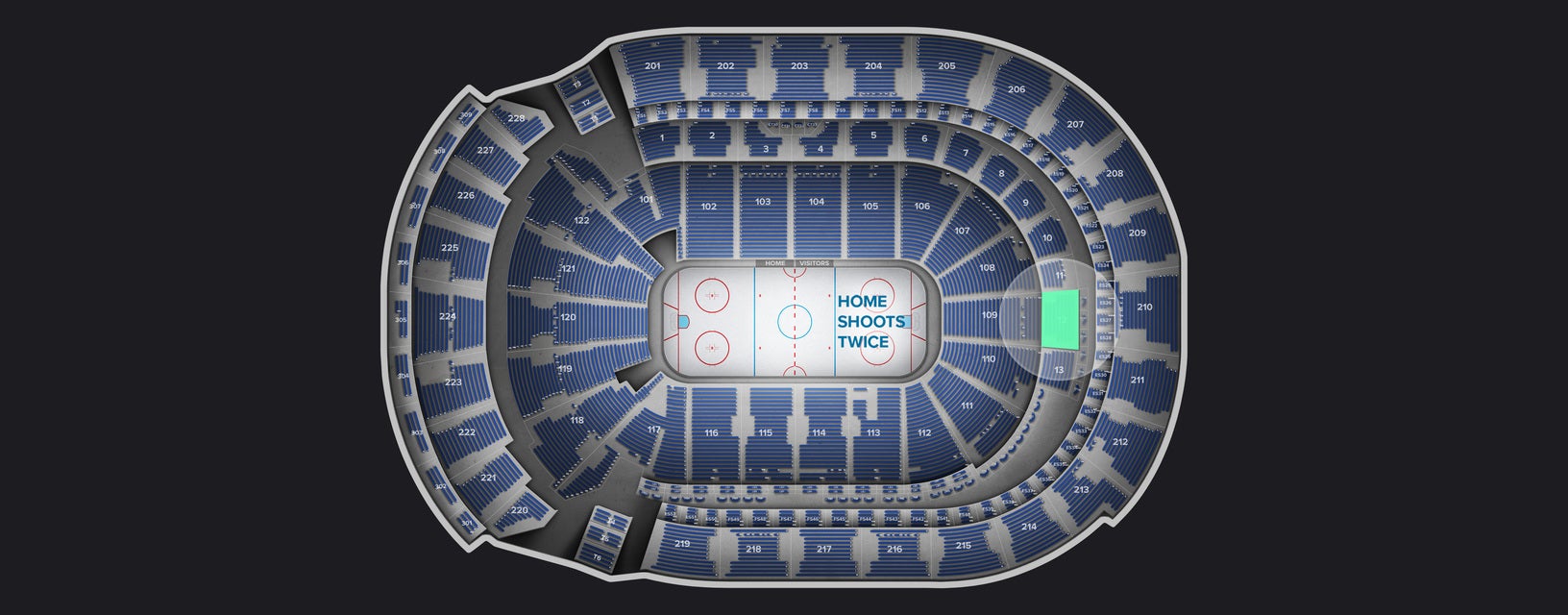 Seat view from Club