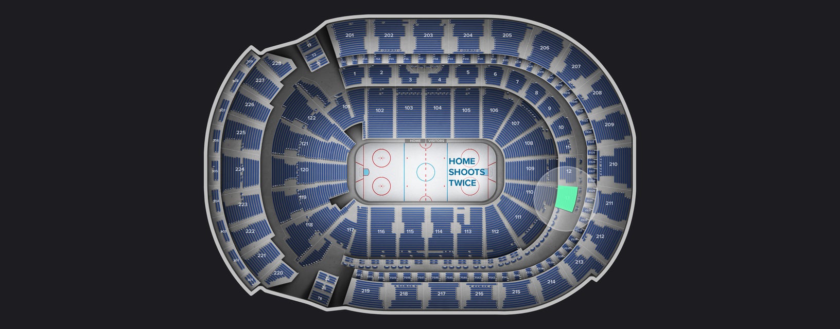 Seat view from Club