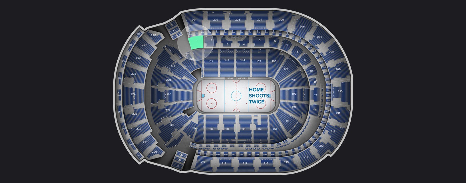 Seat view from Club