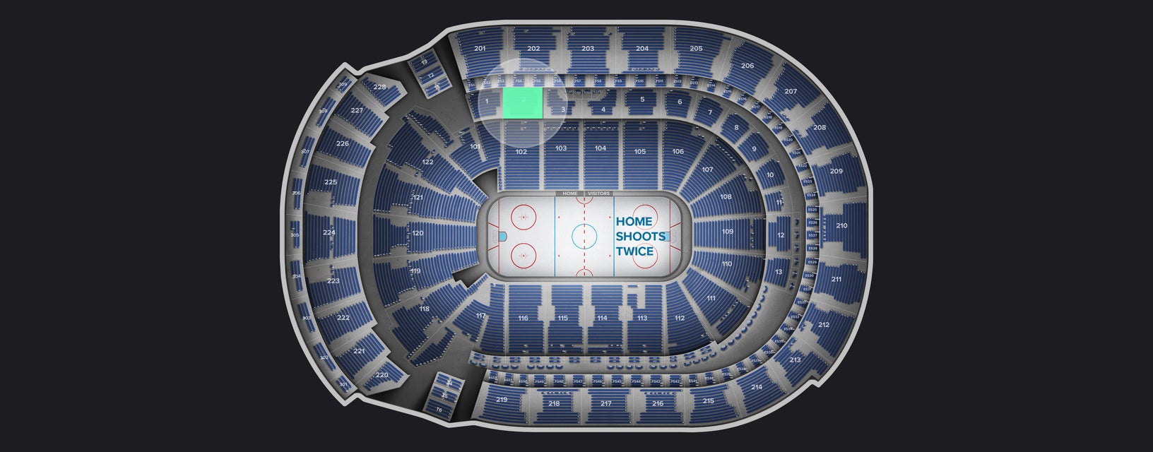 Seat view from Club