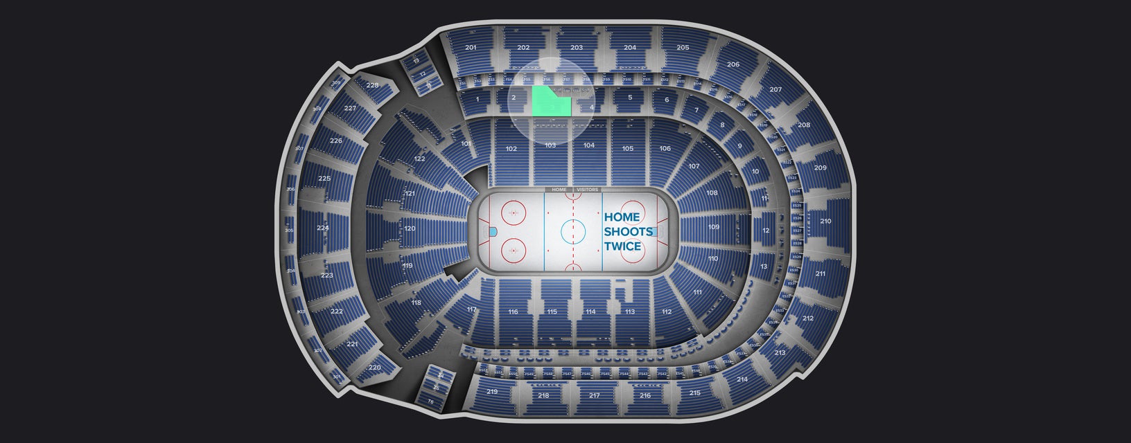 Seat view from Club