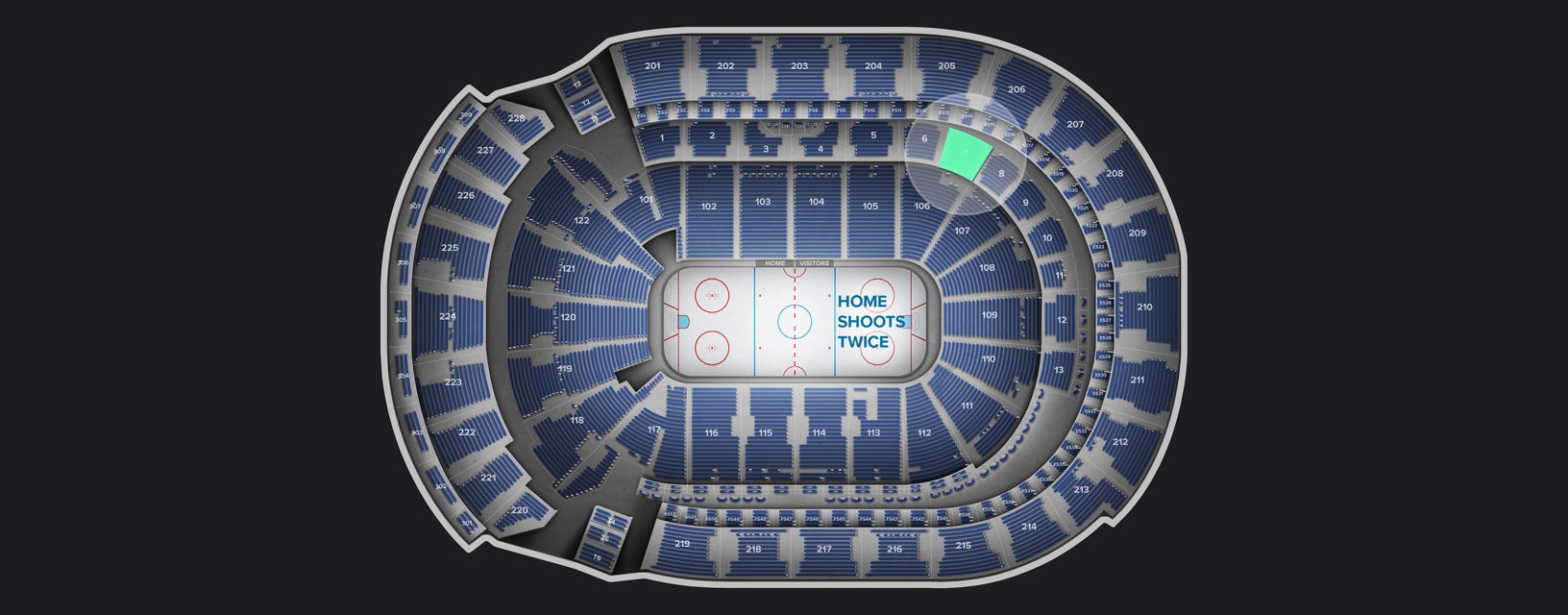 Seat view from Club