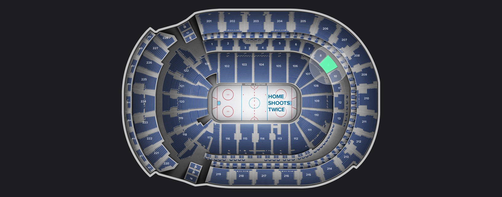 Seat view from Club