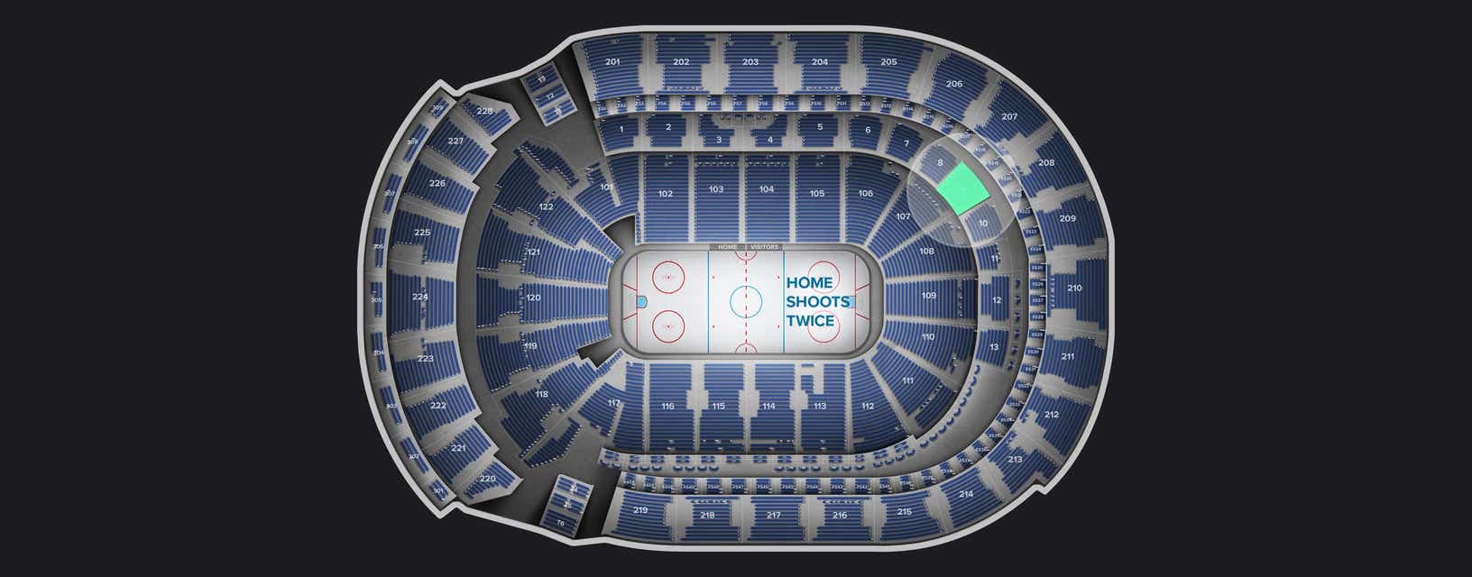 Seat view from Club