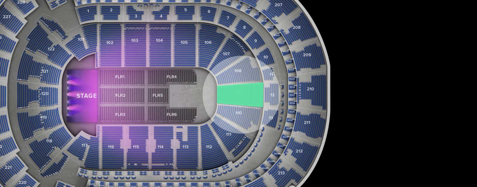 Seat view from Lower
