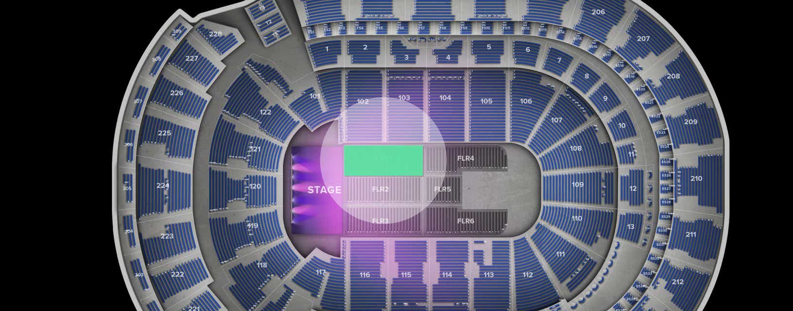 Seat view from Floor