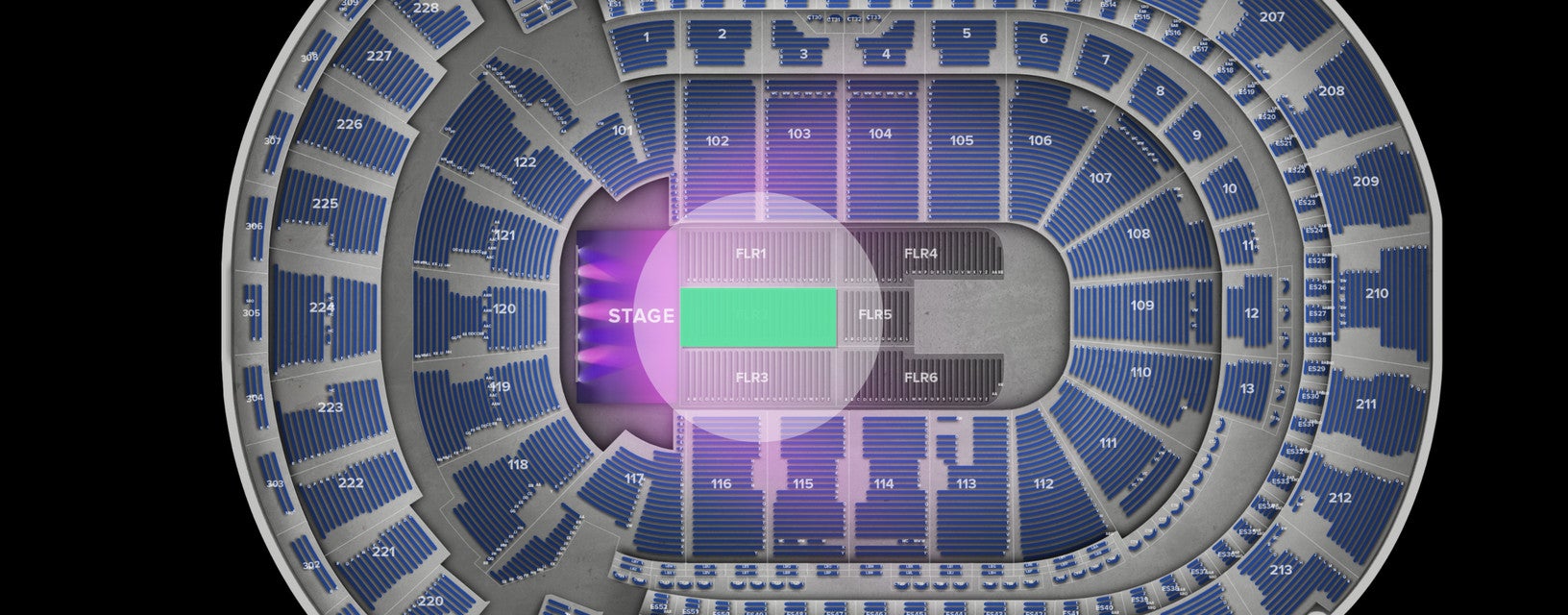 Seat view from Floor