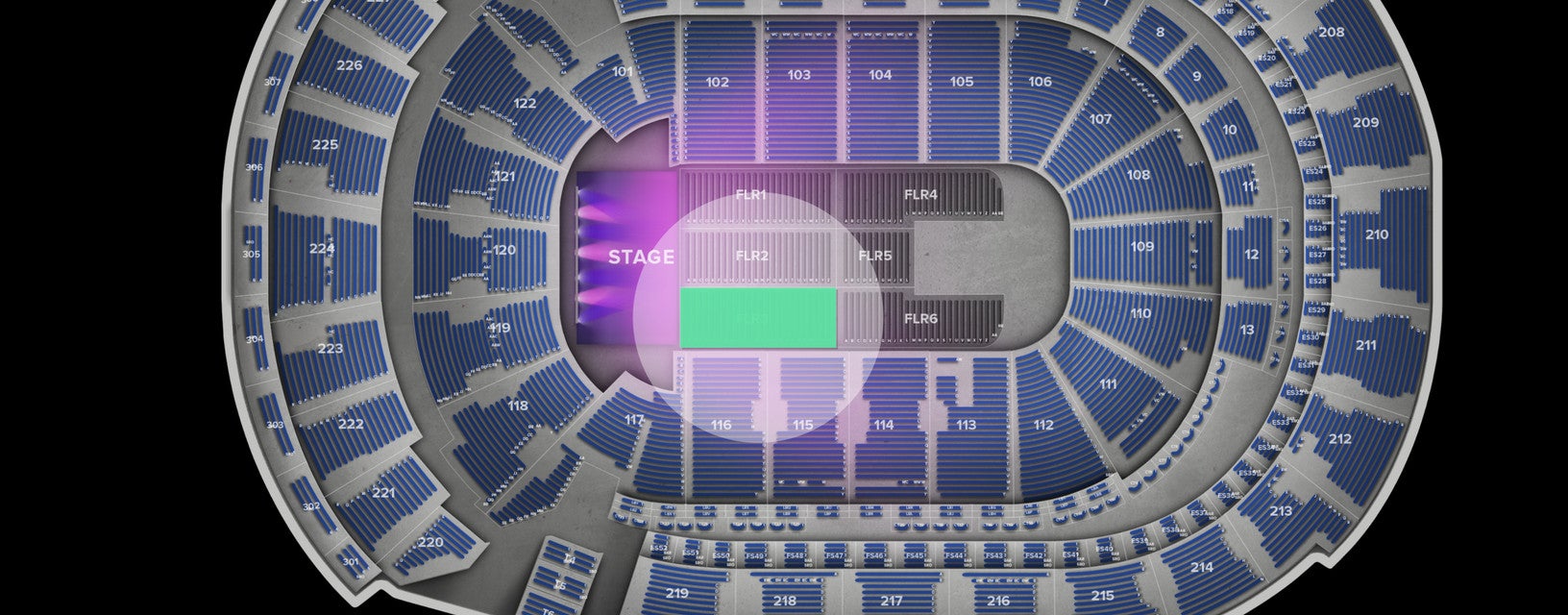 Seat view from Floor