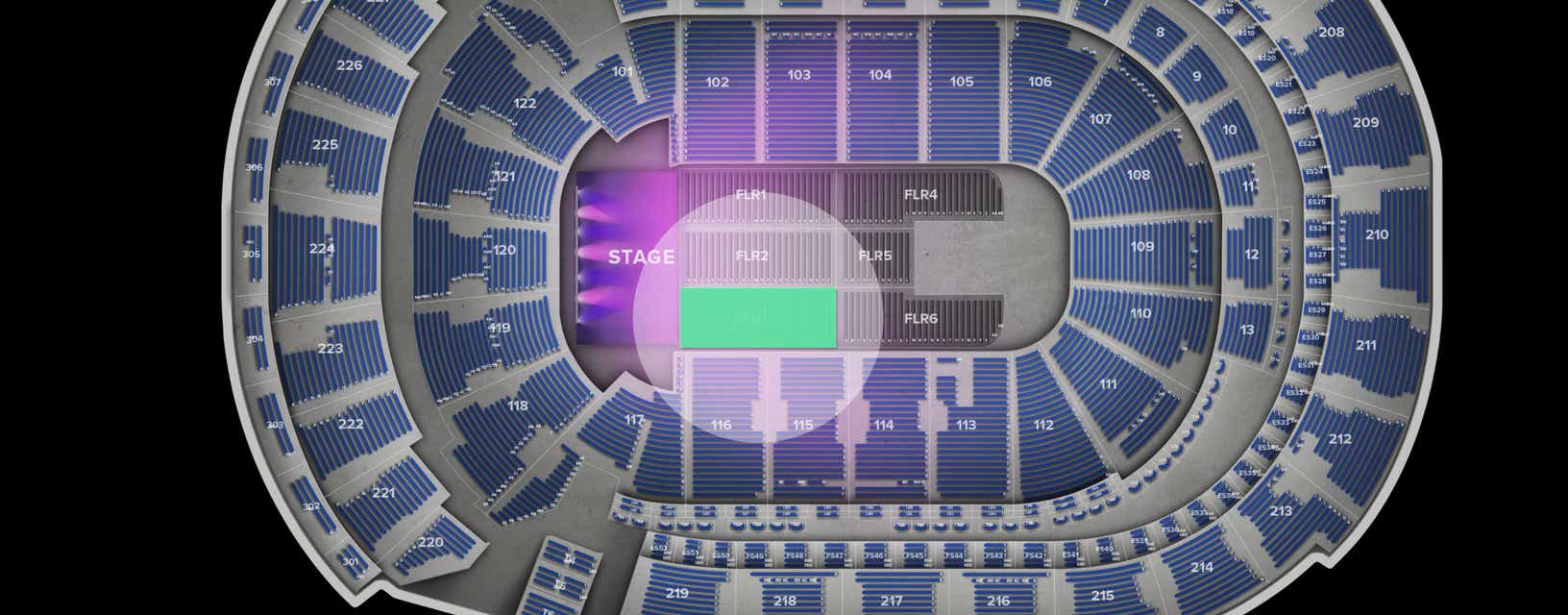 Seat view from Floor