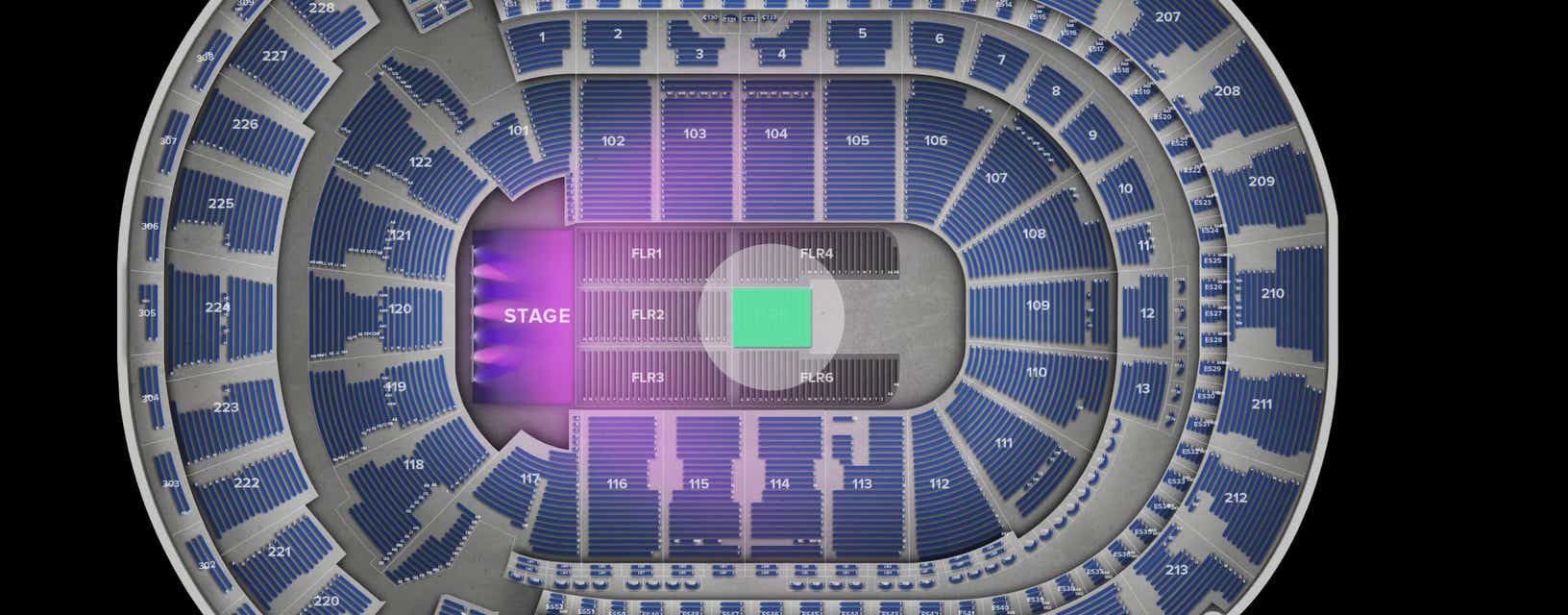 Seat view from Floor
