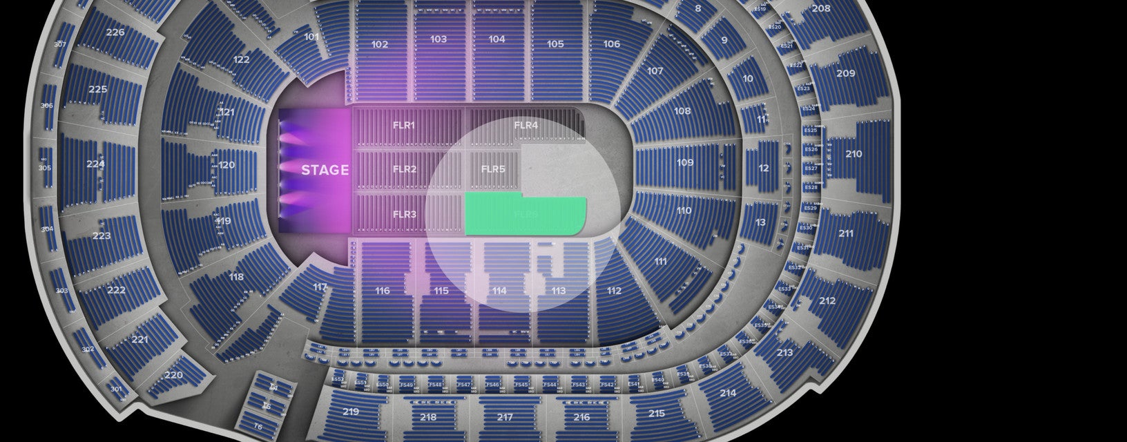 Seat view from Floor