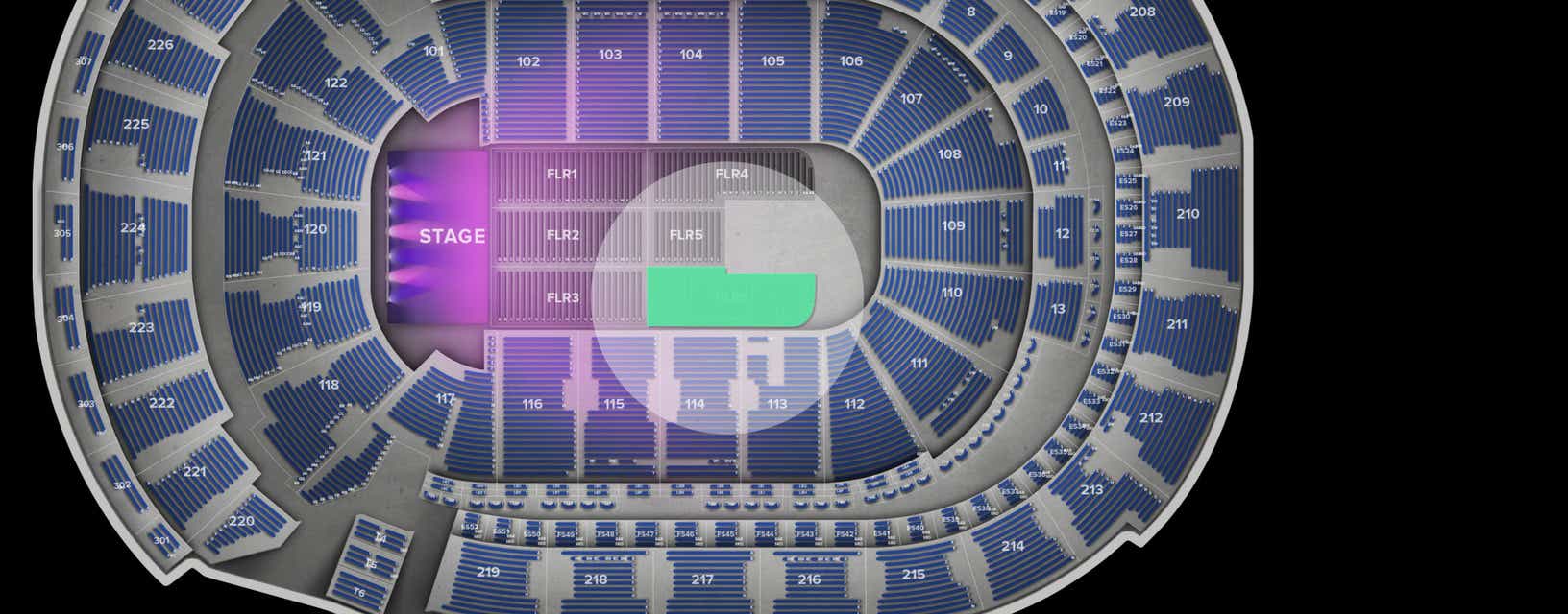 Seat view from Floor