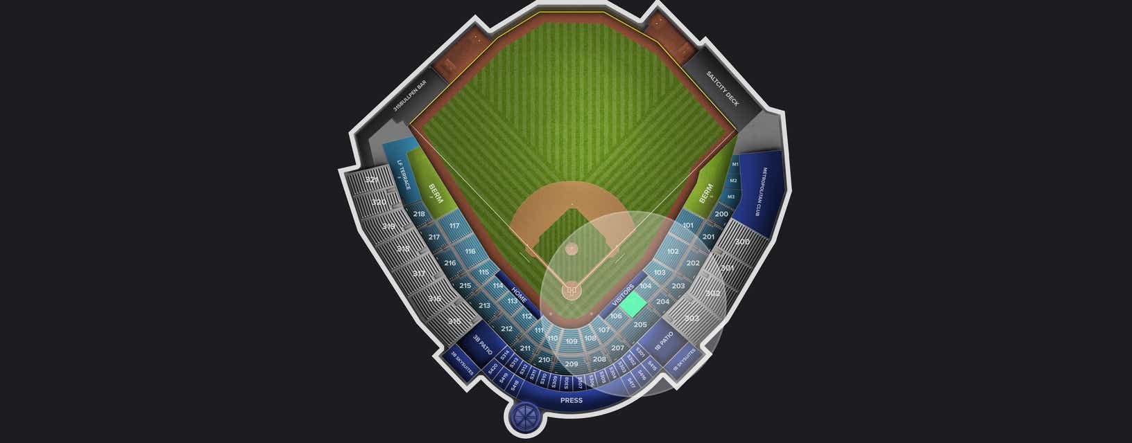 Seat view from Field Box