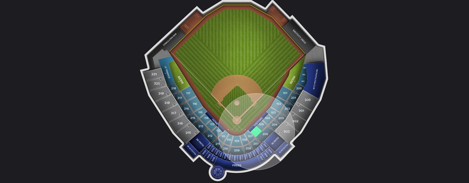 Seat view from Field Box