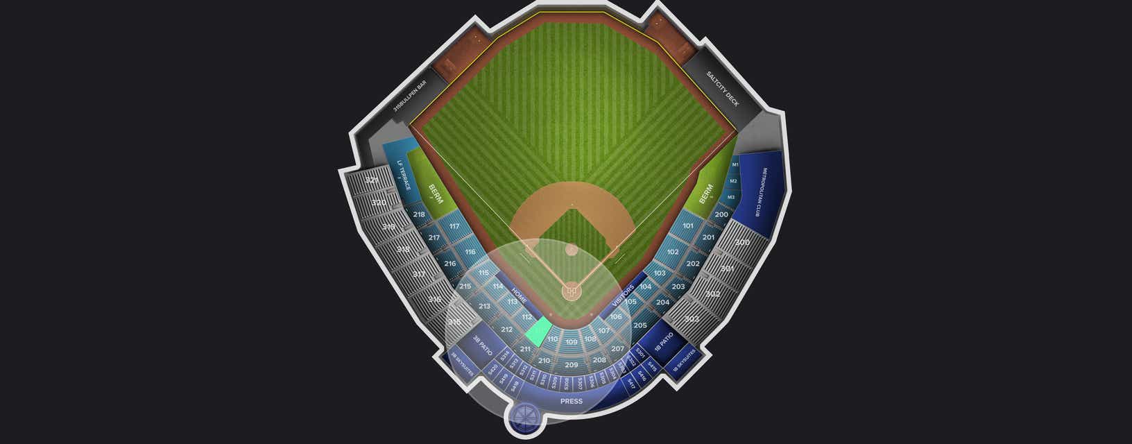 Seat view from Field Box