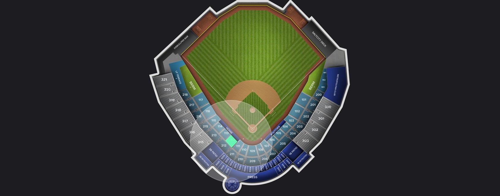 Seat view from Field Box