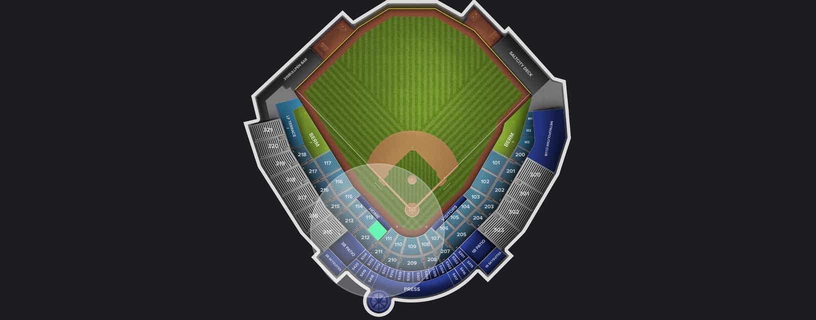 Seat view from Field Box