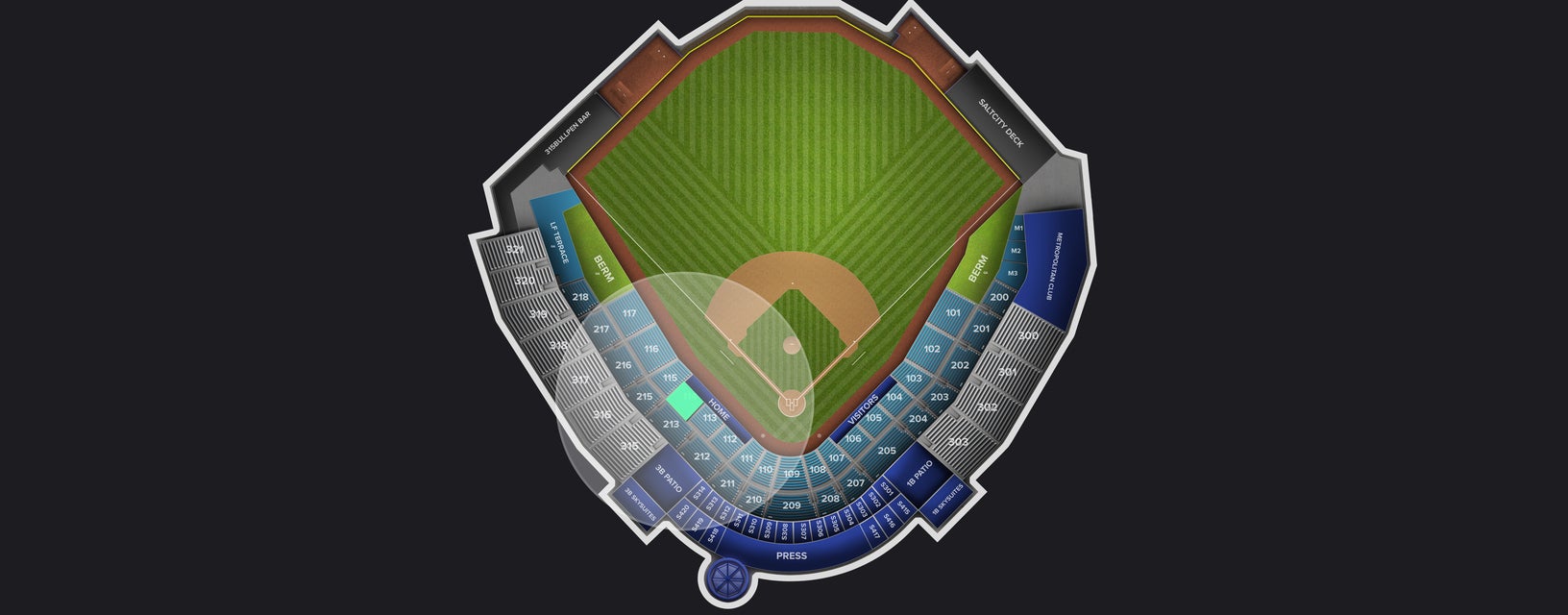 Seat view from Field Box