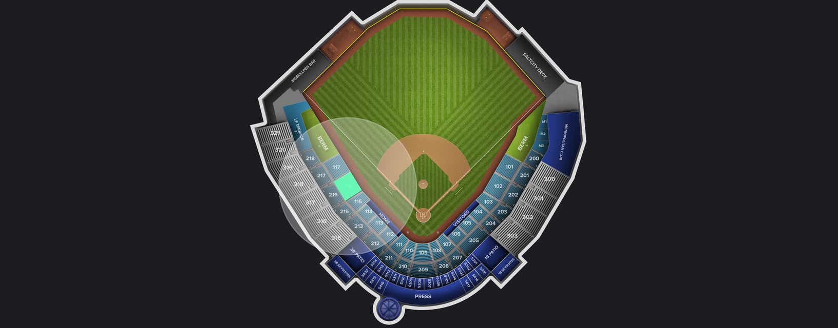 Seat view from Field Box