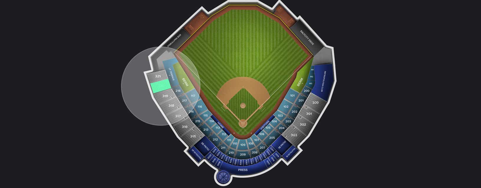 Seat view from Section