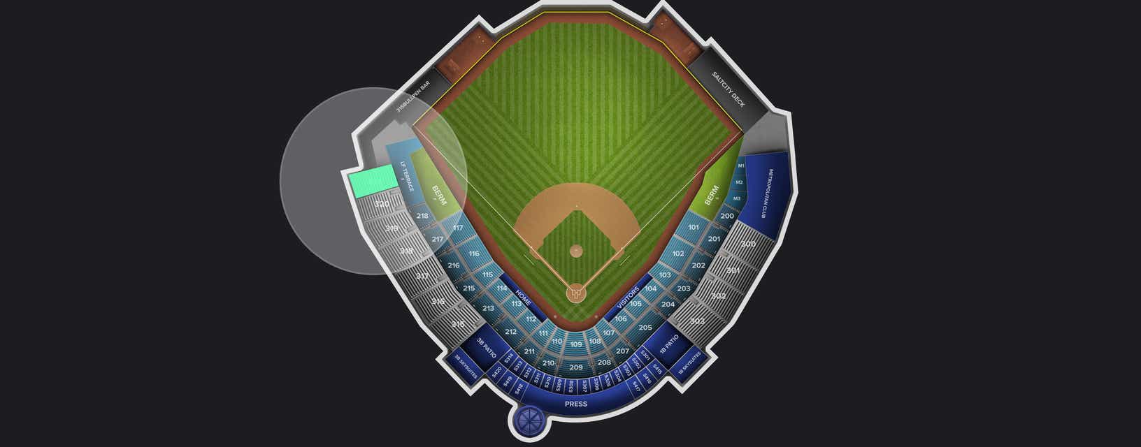 Seat view from Section