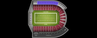 Seat view from Upper Visitor Sideline