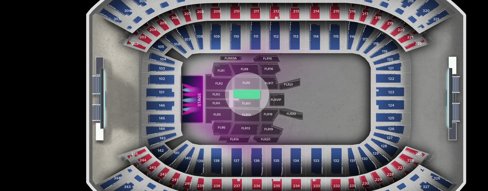 Seat view from Floor